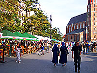 street cafe at Krakow's central square