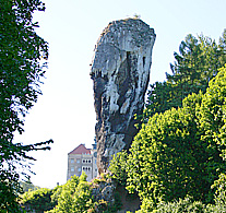 Hercules Bludgeon by Pieskowa Skala castle near Krakow, Poland