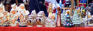 Christmas decorations on market in Krakow, Poiland