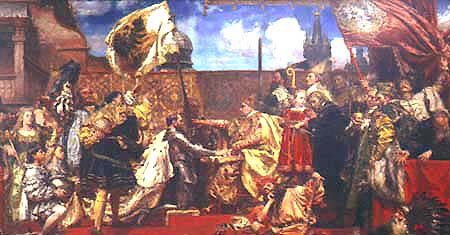 Jan Matejsko's painting in the Krakow National Museum