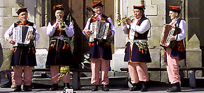 Krakow's street artists, a folk ensemble